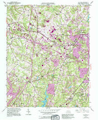 Guilford North Carolina Historical topographic map, 1:24000 scale, 7.5 X 7.5 Minute, Year 1951