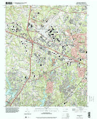Guilford North Carolina Historical topographic map, 1:24000 scale, 7.5 X 7.5 Minute, Year 1997