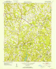 Guilford North Carolina Historical topographic map, 1:24000 scale, 7.5 X 7.5 Minute, Year 1951