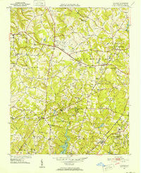 Guilford North Carolina Historical topographic map, 1:24000 scale, 7.5 X 7.5 Minute, Year 1951