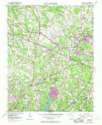Guilford North Carolina Historical topographic map, 1:24000 scale, 7.5 X 7.5 Minute, Year 1951
