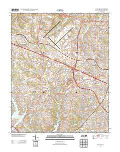 Guilford North Carolina Historical topographic map, 1:24000 scale, 7.5 X 7.5 Minute, Year 2013