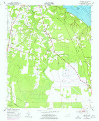 Hackney North Carolina Historical topographic map, 1:24000 scale, 7.5 X 7.5 Minute, Year 1951