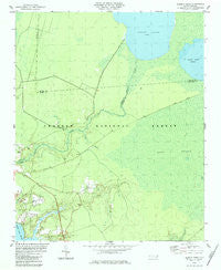 Hadnot Creek North Carolina Historical topographic map, 1:24000 scale, 7.5 X 7.5 Minute, Year 1984