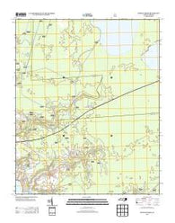 Hadnot Creek North Carolina Historical topographic map, 1:24000 scale, 7.5 X 7.5 Minute, Year 2013