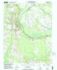 Halifax North Carolina Historical topographic map, 1:24000 scale, 7.5 X 7.5 Minute, Year 1997
