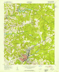 Hamlet North Carolina Historical topographic map, 1:24000 scale, 7.5 X 7.5 Minute, Year 1949