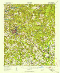 Hamlet North Carolina Historical topographic map, 1:62500 scale, 15 X 15 Minute, Year 1949
