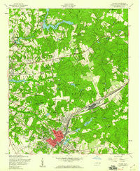 Hamlet North Carolina Historical topographic map, 1:24000 scale, 7.5 X 7.5 Minute, Year 1957