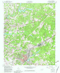 Hamlet North Carolina Historical topographic map, 1:24000 scale, 7.5 X 7.5 Minute, Year 1957
