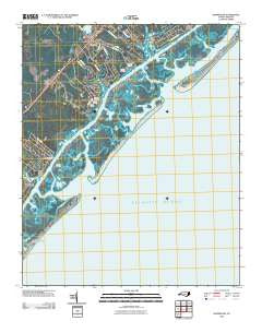 Hampstead North Carolina Historical topographic map, 1:24000 scale, 7.5 X 7.5 Minute, Year 2010