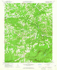 Hanging Rock North Carolina Historical topographic map, 1:24000 scale, 7.5 X 7.5 Minute, Year 1964
