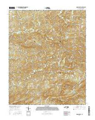 Hanging Rock North Carolina Current topographic map, 1:24000 scale, 7.5 X 7.5 Minute, Year 2016