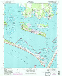 Harkers Island North Carolina Historical topographic map, 1:24000 scale, 7.5 X 7.5 Minute, Year 1949