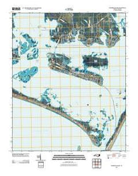 Harkers Island North Carolina Historical topographic map, 1:24000 scale, 7.5 X 7.5 Minute, Year 2010