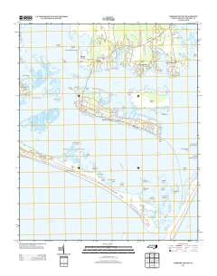 Harkers Island North Carolina Historical topographic map, 1:24000 scale, 7.5 X 7.5 Minute, Year 2013