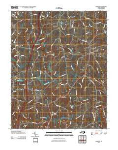 Harmony North Carolina Historical topographic map, 1:24000 scale, 7.5 X 7.5 Minute, Year 2010