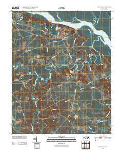 Harrellsville North Carolina Historical topographic map, 1:24000 scale, 7.5 X 7.5 Minute, Year 2010