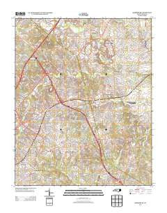 Harrisburg North Carolina Historical topographic map, 1:24000 scale, 7.5 X 7.5 Minute, Year 2013