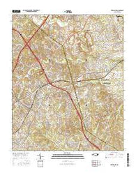 Harrisburg North Carolina Current topographic map, 1:24000 scale, 7.5 X 7.5 Minute, Year 2016