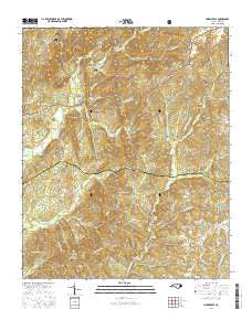 Harrisville North Carolina Current topographic map, 1:24000 scale, 7.5 X 7.5 Minute, Year 2016