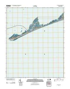 Hatteras North Carolina Historical topographic map, 1:24000 scale, 7.5 X 7.5 Minute, Year 2011