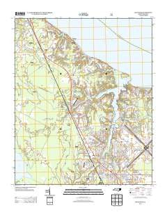 Havelock North Carolina Historical topographic map, 1:24000 scale, 7.5 X 7.5 Minute, Year 2013