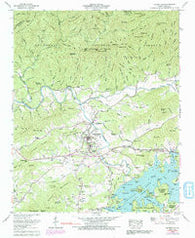 Hayesville North Carolina Historical topographic map, 1:24000 scale, 7.5 X 7.5 Minute, Year 1966