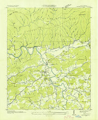 Hayesville North Carolina Historical topographic map, 1:24000 scale, 7.5 X 7.5 Minute, Year 1935