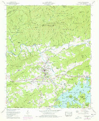 Hayesville North Carolina Historical topographic map, 1:24000 scale, 7.5 X 7.5 Minute, Year 1966