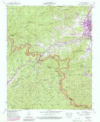 Hazelwood North Carolina Historical topographic map, 1:24000 scale, 7.5 X 7.5 Minute, Year 1941