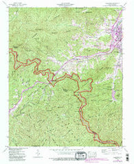 Hazelwood North Carolina Historical topographic map, 1:24000 scale, 7.5 X 7.5 Minute, Year 1941