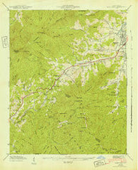Hazelwood North Carolina Historical topographic map, 1:24000 scale, 7.5 X 7.5 Minute, Year 1942