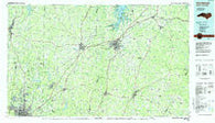 Henderson North Carolina Historical topographic map, 1:100000 scale, 30 X 60 Minute, Year 1984