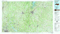 Henderson North Carolina Historical topographic map, 1:100000 scale, 30 X 60 Minute, Year 1991