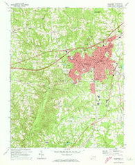 Henderson North Carolina Historical topographic map, 1:24000 scale, 7.5 X 7.5 Minute, Year 1970
