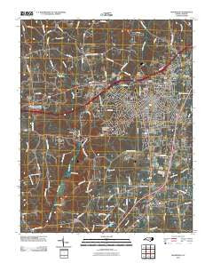 Henderson North Carolina Historical topographic map, 1:24000 scale, 7.5 X 7.5 Minute, Year 2010