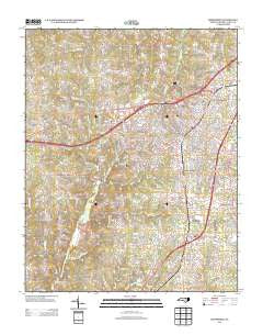 Henderson North Carolina Historical topographic map, 1:24000 scale, 7.5 X 7.5 Minute, Year 2013