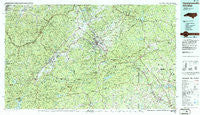 Hendersonville North Carolina Historical topographic map, 1:100000 scale, 30 X 60 Minute, Year 1986