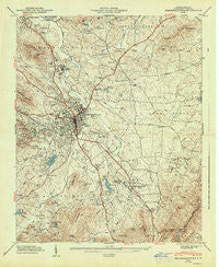 Hendersonville North Carolina Historical topographic map, 1:24000 scale, 7.5 X 7.5 Minute, Year 1947