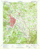 Hendersonville North Carolina Historical topographic map, 1:24000 scale, 7.5 X 7.5 Minute, Year 1965