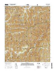 Hewitt North Carolina Current topographic map, 1:24000 scale, 7.5 X 7.5 Minute, Year 2016
