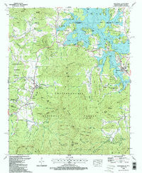 Hiawassee Georgia Historical topographic map, 1:24000 scale, 7.5 X 7.5 Minute, Year 1988