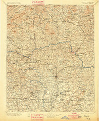 Hickory North Carolina Historical topographic map, 1:125000 scale, 30 X 30 Minute, Year 1895