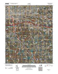 Hickory North Carolina Historical topographic map, 1:24000 scale, 7.5 X 7.5 Minute, Year 2010