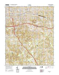 Hickory North Carolina Current topographic map, 1:24000 scale, 7.5 X 7.5 Minute, Year 2016