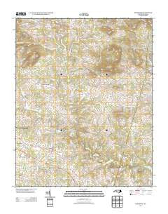 Hiddenite North Carolina Historical topographic map, 1:24000 scale, 7.5 X 7.5 Minute, Year 2013