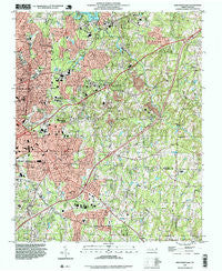 High Point East North Carolina Historical topographic map, 1:24000 scale, 7.5 X 7.5 Minute, Year 1993