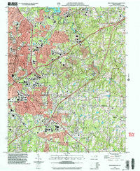 High Point East North Carolina Historical topographic map, 1:24000 scale, 7.5 X 7.5 Minute, Year 2002