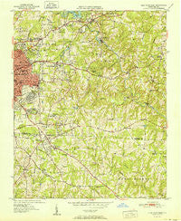 High Point East North Carolina Historical topographic map, 1:24000 scale, 7.5 X 7.5 Minute, Year 1951